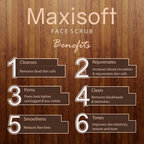 Maxisoft Face Scrub Tan Removal Exfoliating Scrub | Grocsy