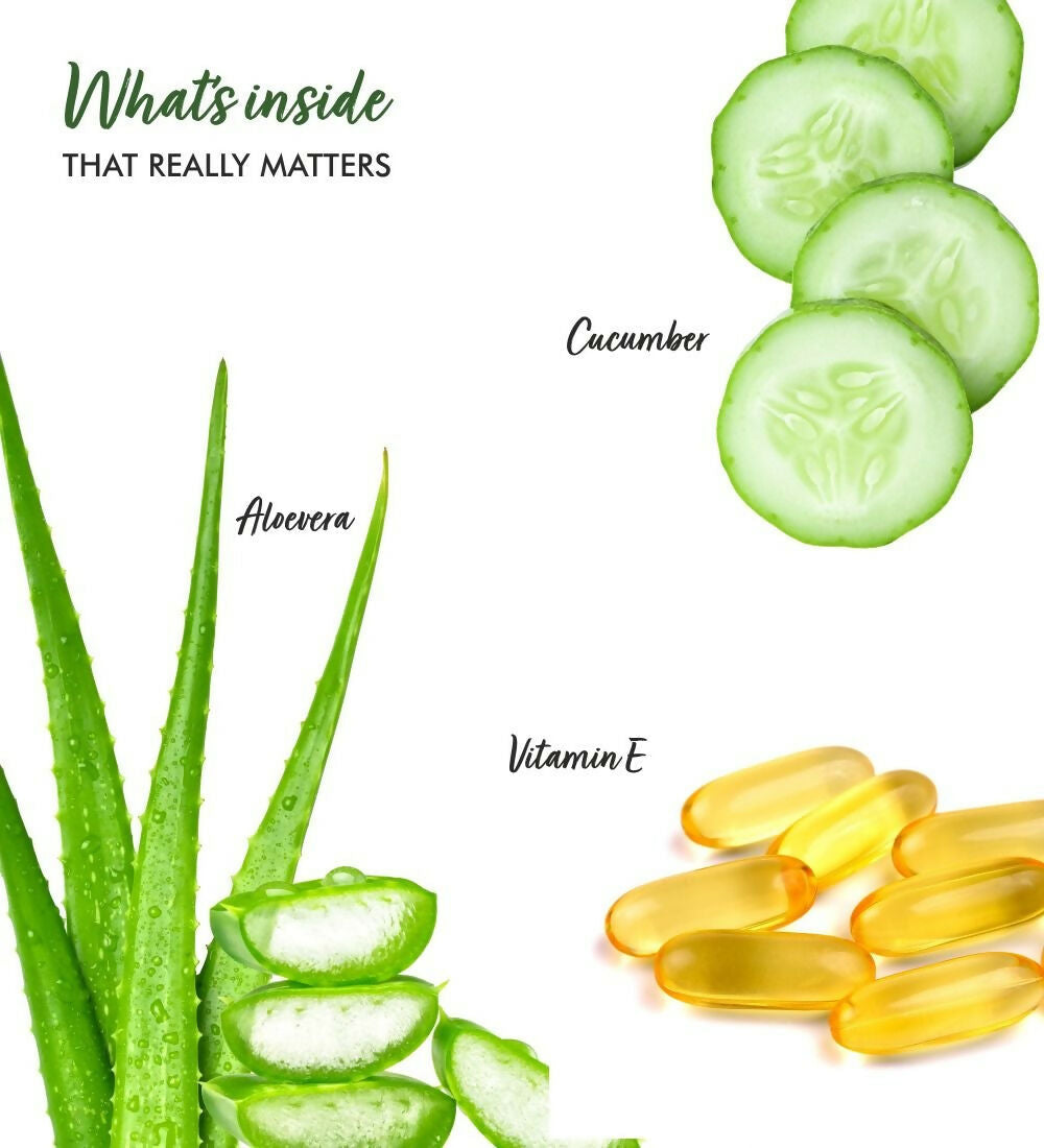 The Love Co. Cucumber Aloe Vera Gel For Face | Grocsy