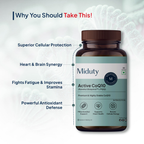 Miduty by Palak Notes Active CoQ10 + PQQ Capsules | Grocsy