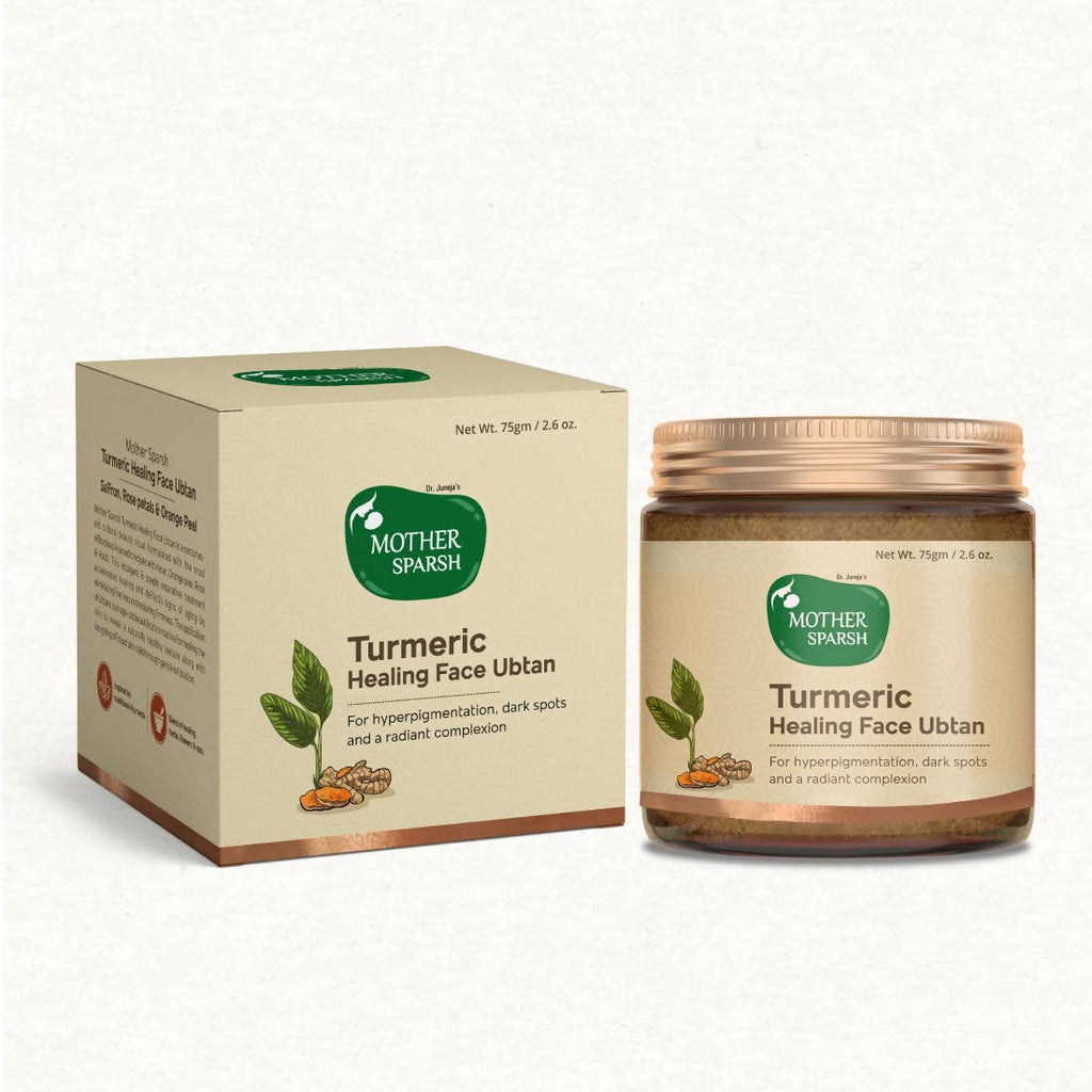Mother Sparsh Turmeric & Kashmiri Saffron Face Ubtan Powder | Grocsy