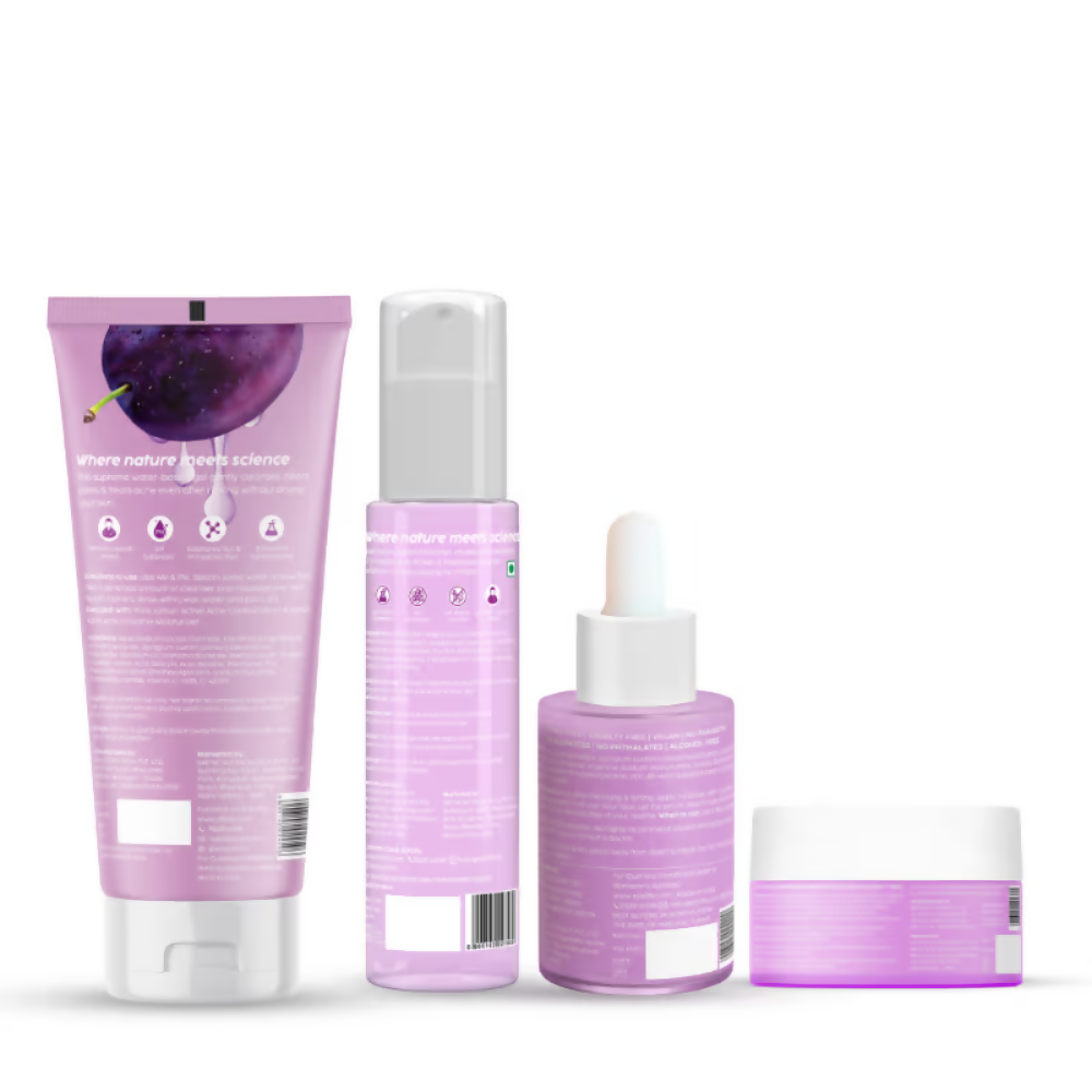 PLIX The Plant Fix Jamun Active Acne Regime With Cleanser & Toner | Grocsy