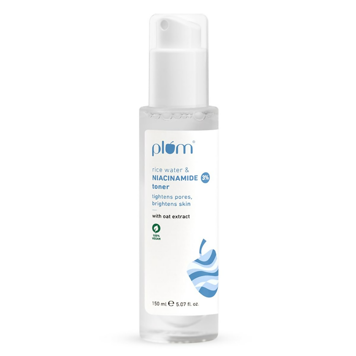 Plum 3% Niacinamide & Rice Water Face Toner - Reduces Pores & Blemishes For Bright Skin | Grocsy