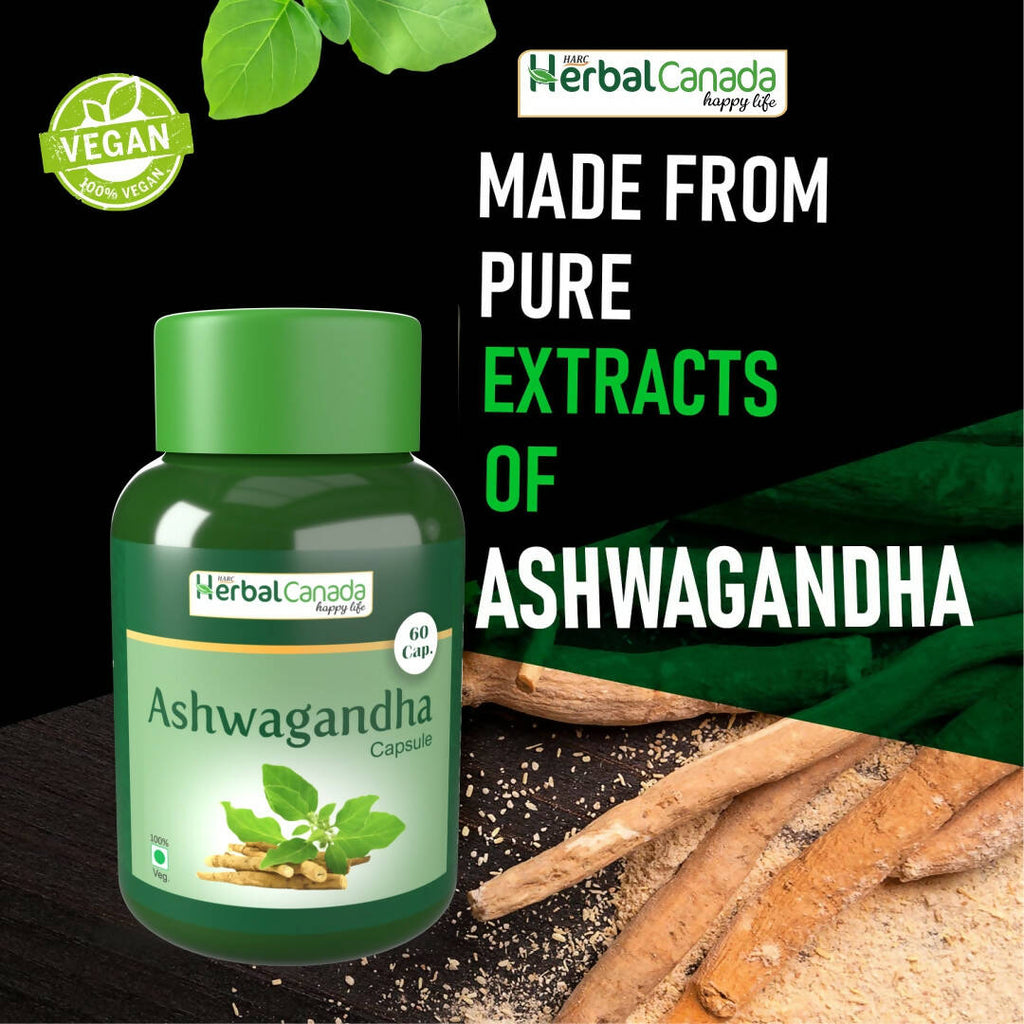 Herbal Canada Ashwagandha Capsules | Grocsy