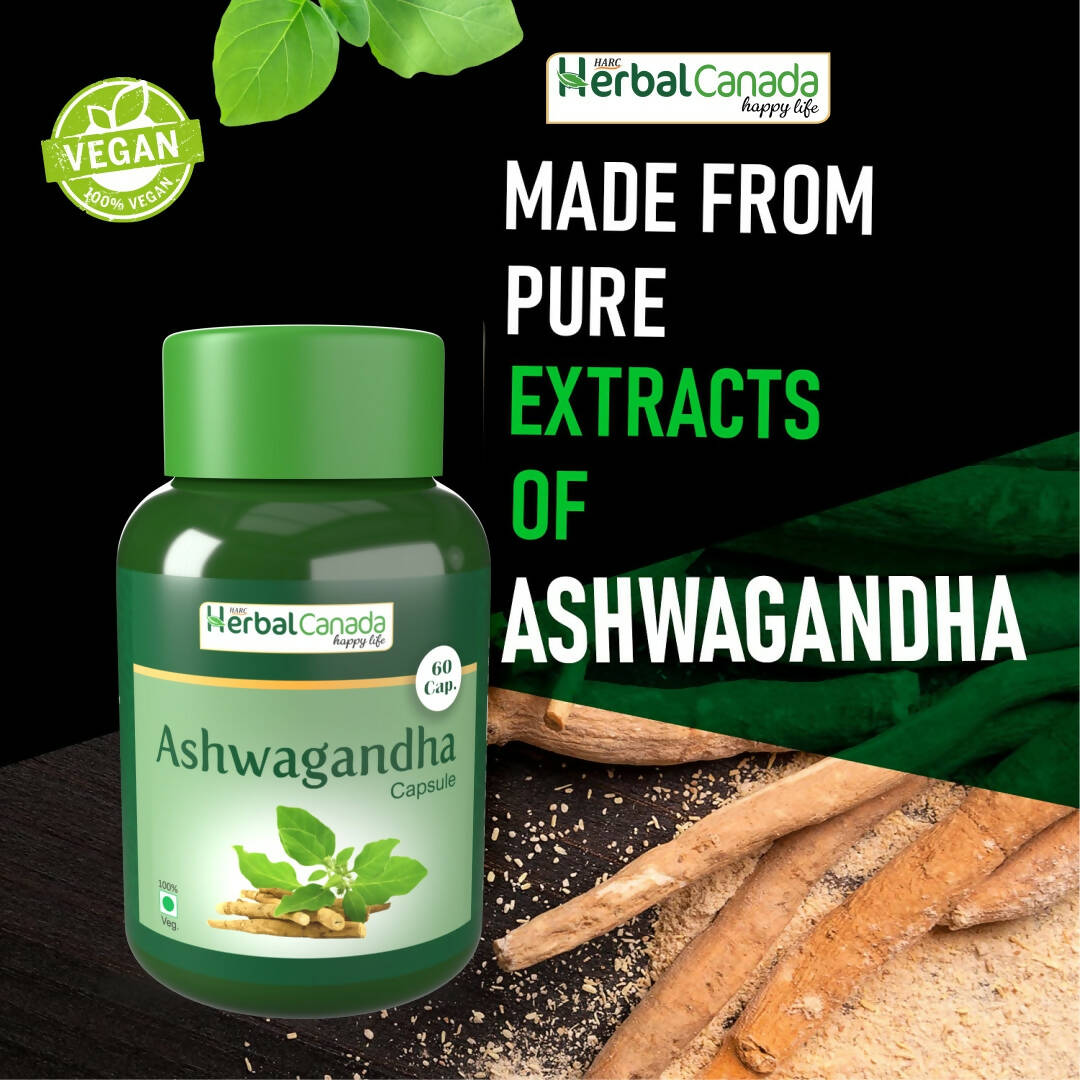 Herbal Canada Ashwagandha Capsules | Grocsy