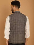 Even Apparels Nehru Jacket With Welt Pockets - Grey | Grocsy