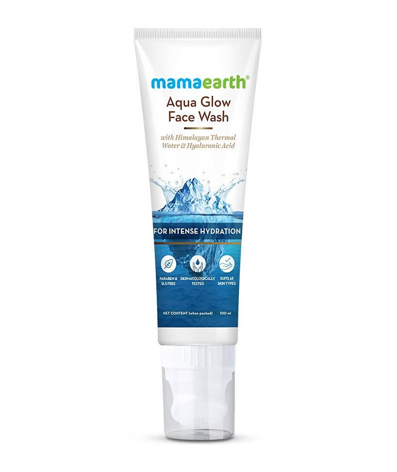 Mamaearth Aqua Glow Face Wash | Grocsy