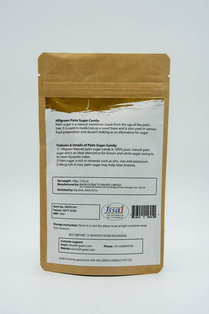 Hillgreen Natural Palm Sugar Candy | Grocsy