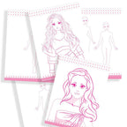 Dreamland Publications Style Studio Fashion Sketch Activity Book 1 for Girls Age 4-8 years | Grocsy