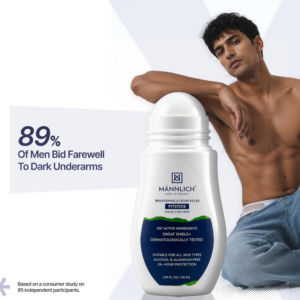 Mannlich Underarm Roll-On for Men | Grocsy