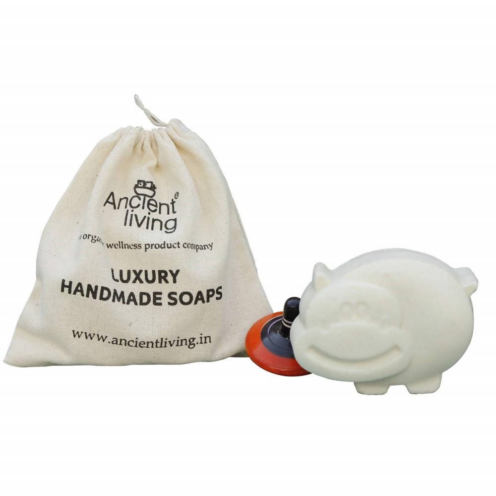 Ancient Living Handcrafted Designer Hippo Soap For Kids | Grocsy
