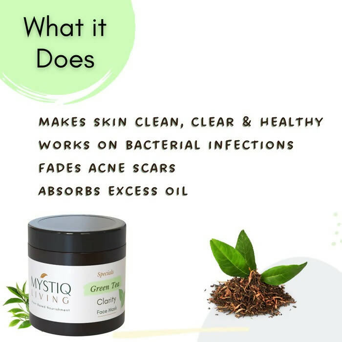 Mystiq Living Specials Green Tea Clarity Face Mask | Grocsy