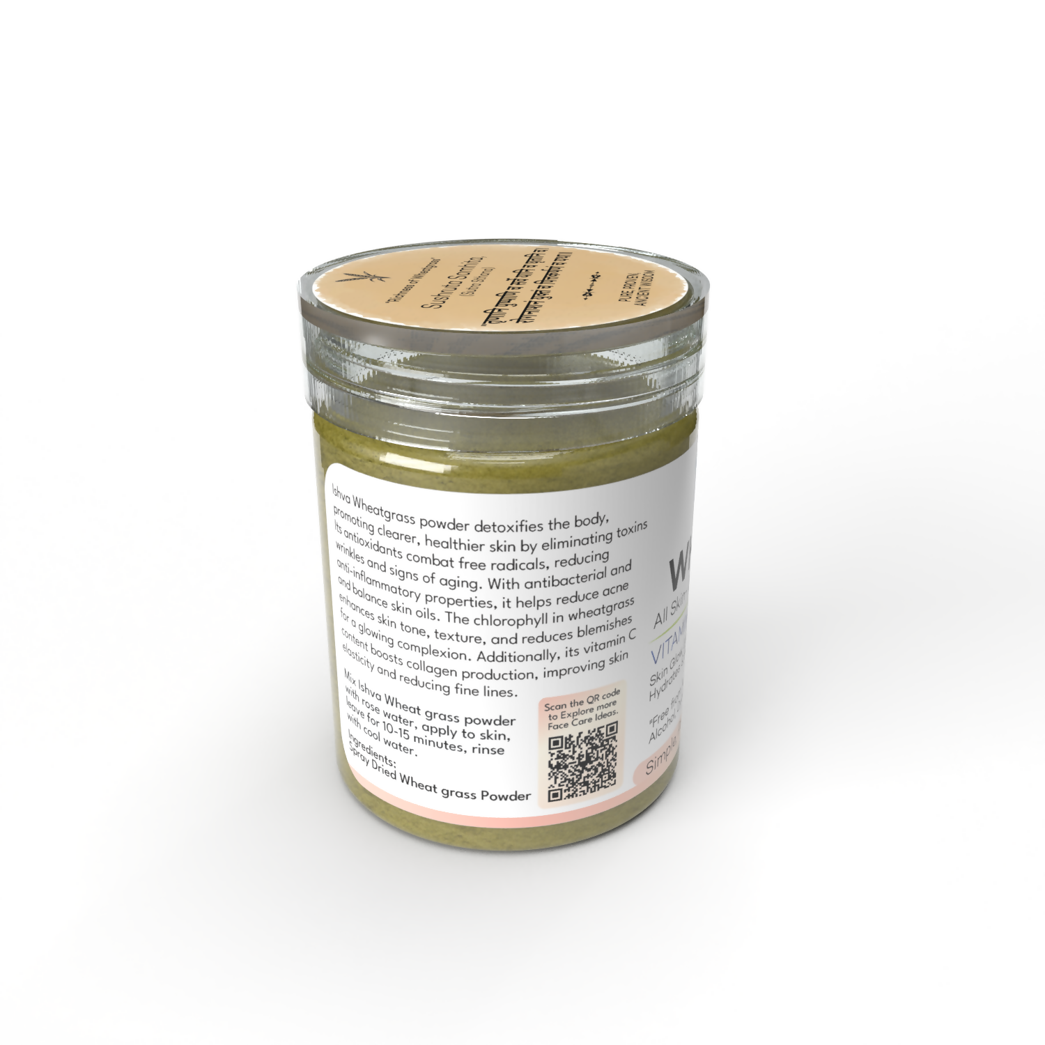 Ishva Wheatgrass Powder For Skin | Grocsy