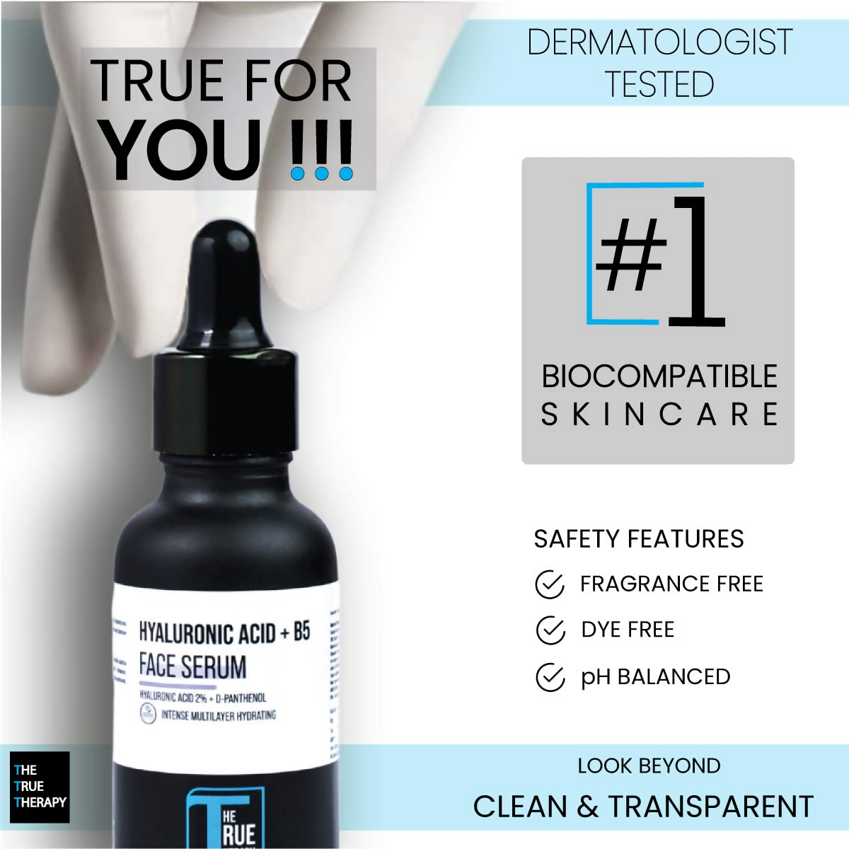 The True Therapy 2% Hyaluronic Acid Serum with Pro-Vitamin B5 | Grocsy