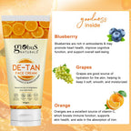 Globus Naturals De Tan Face Cream, Suitable For All Skin Types | Grocsy