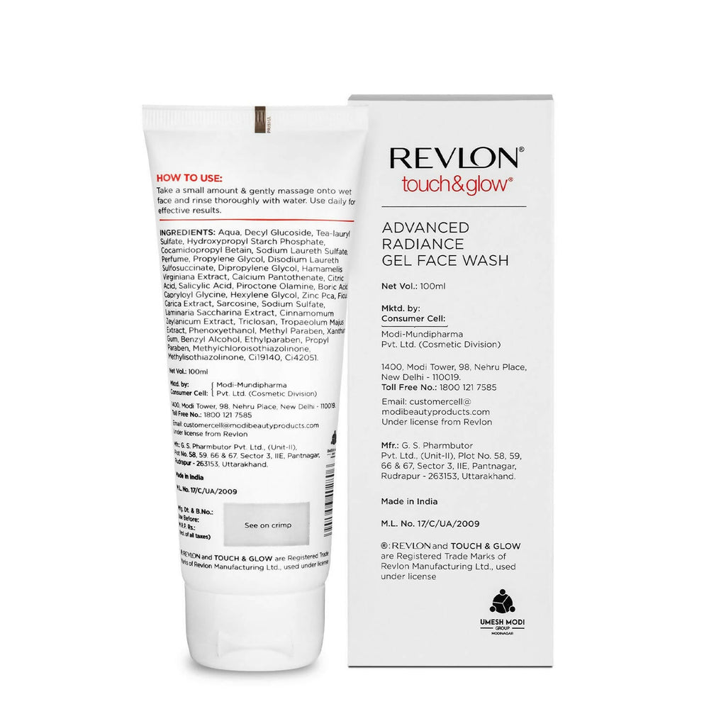 Revlon Touch & Glow Advanced Radiance Gel Face Wash | Grocsy