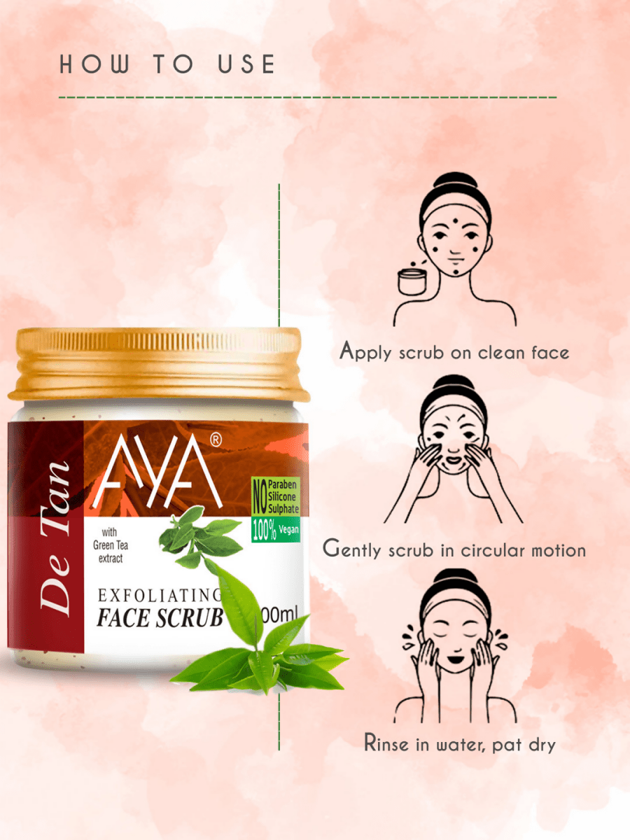 AYA Detan Exfoliating Face Scrub | Grocsy