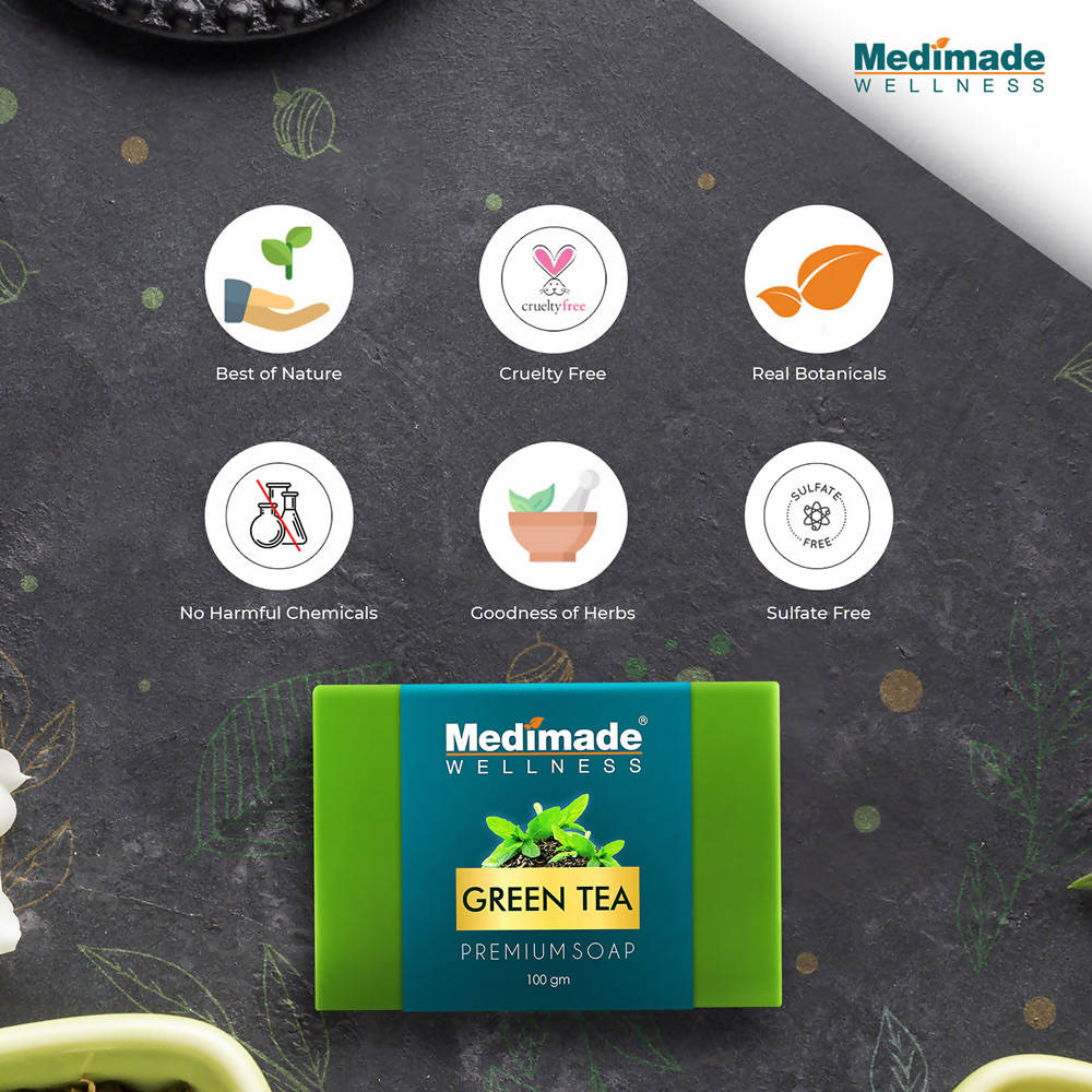 Medimade Wellness Green Tea Premium Soap | Grocsy