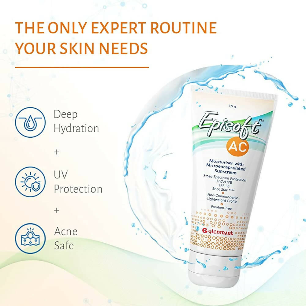 Episoft AC Moisturizer with Sunscreen, SPF 30 | Grocsy