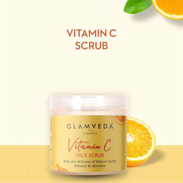 Glamveda Vitamin C Brightening & Lightening Scrub | Grocsy