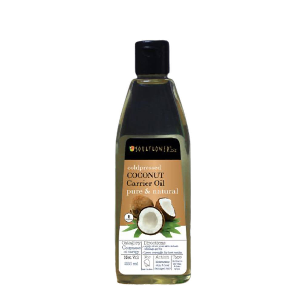 Soulflower Coldpressed Coconut Carrier Oil Pure & Natural | Grocsy