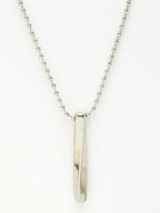 NVR Men's Silver-Plated Stainless Steel Pendant with Chain | Grocsy