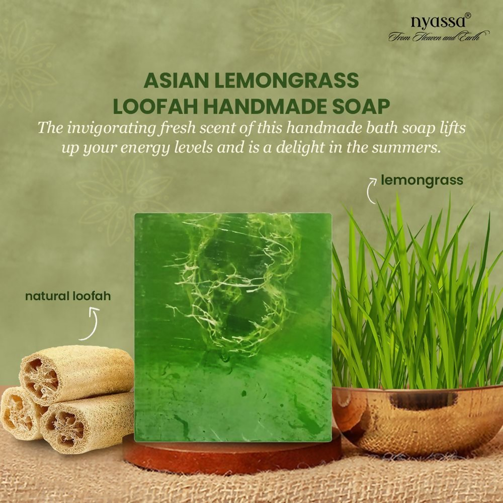 Nyassa Lemongrass Loofah Soap | Grocsy