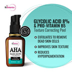 St.Botanica AHA Glycolic Acid 8% + Pro-Vitamin B5 Texture Correcting Peel | Grocsy