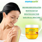 Mamaearth Ubtan Face Mask & Body Scrub with Turmeric & Saffron Combo For Tan Removal | Grocsy