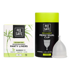 Pee Safe Menstrual Cup & Bio Panty Liners For Women | Grocsy