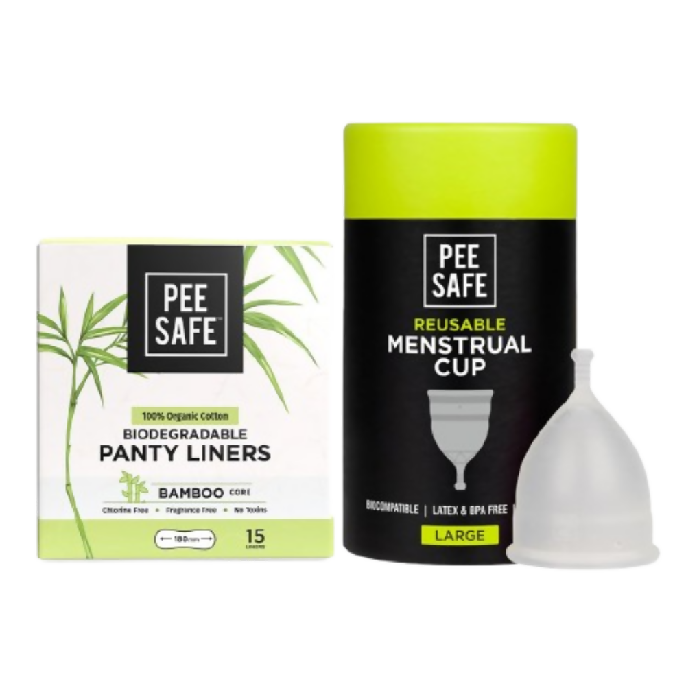 Pee Safe Menstrual Cup & Bio Panty Liners For Women | Grocsy