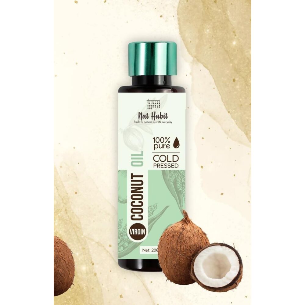 Nat Habit 100% Pure Cold Pressed Virgin Coconut Oil | Grocsy