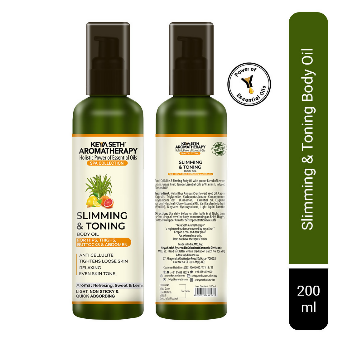 Keya Seth Aromatherapy Slimming & Toning Body Oil | Grocsy