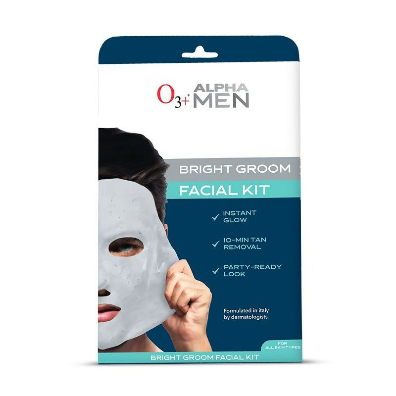 Professional O3+ Alpha Men Bright Groom Facial Kit | Grocsy