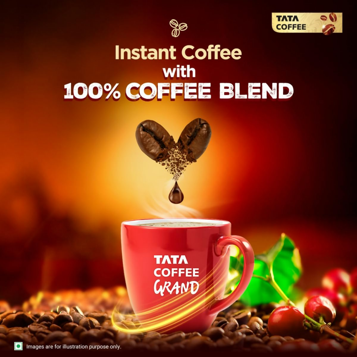Tata Coffee Grand Premium Instant Coffee Powder | Grocsy