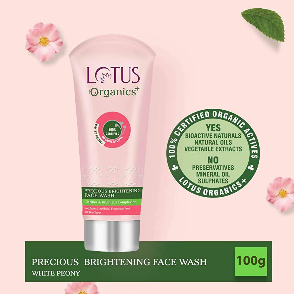 Lotus Organics+ Precious Brightening Face Wash | Grocsy