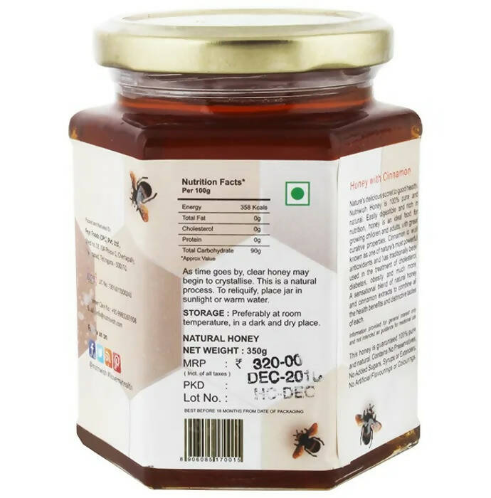 Nutriwish 100% Pure Organic Honey Cinnamon | Grocsy