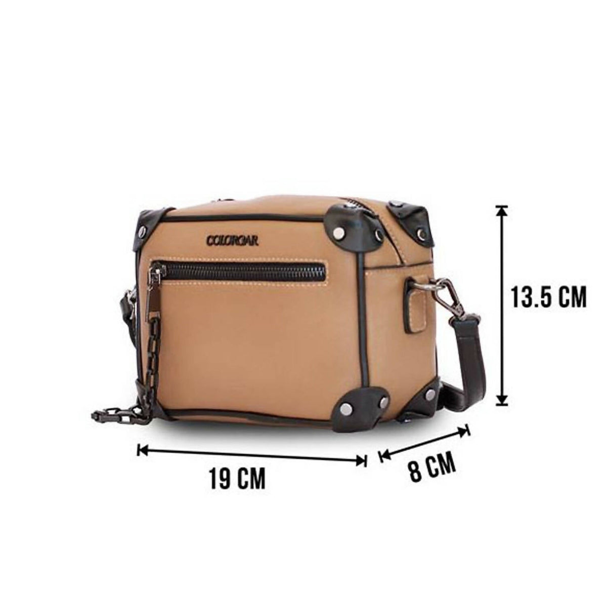 Colorbar Pouch The Classic Crossbody - Tan | Grocsy