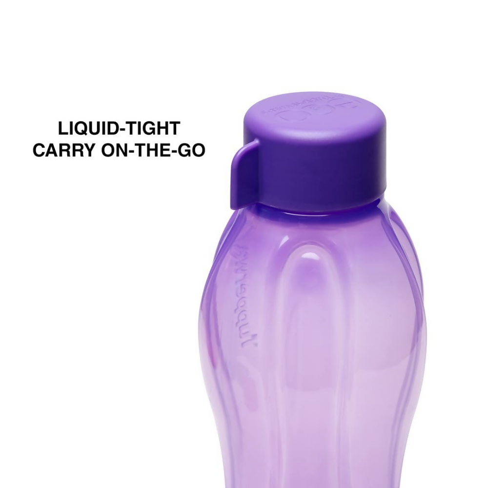 Tupperware Aquasafe Plastic Bottle - Pink, Green, Yellow, Purple | Grocsy