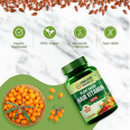 Himalayan Organics Plant Based Hair-Skin Vitamin Biotin + DHT Blocker Veg Capsules | Grocsy