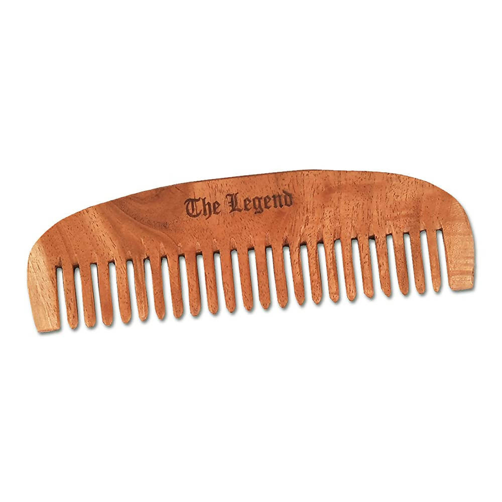 The Legend Organic Pure Neem Wood Comb Fine Teeth | Grocsy