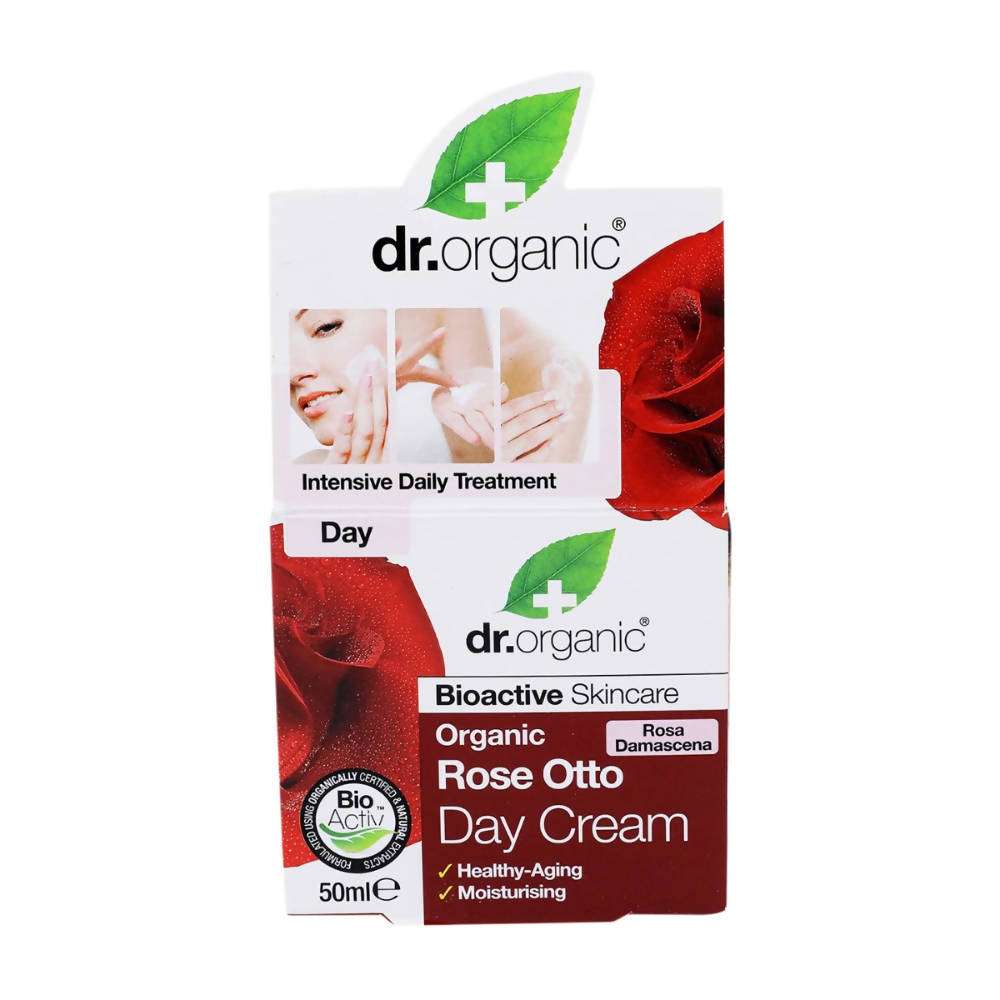 Dr.Organic Rose Otto Day Cream | Grocsy