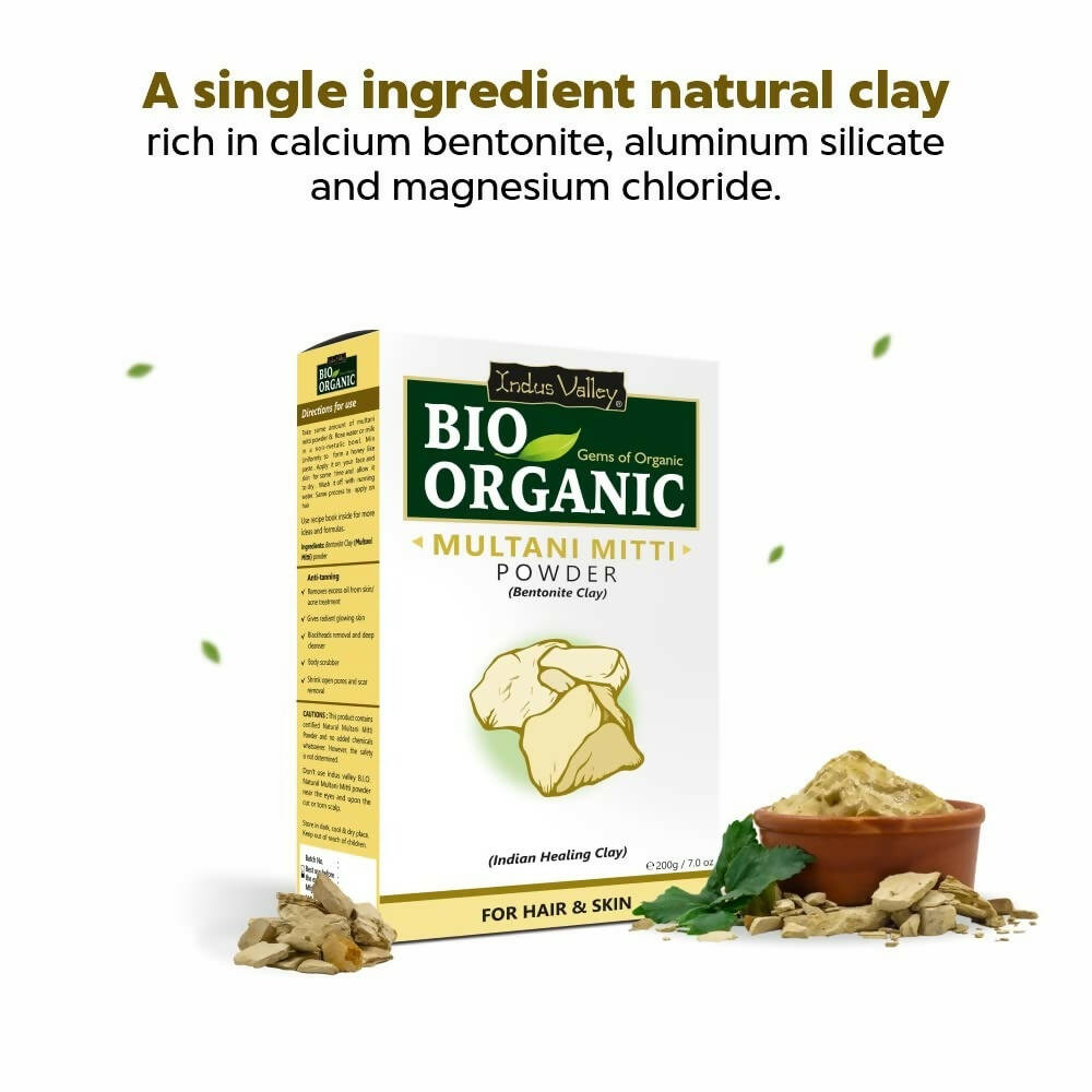 Indus Valley Bio Organic Multani Mitti Powder | Grocsy