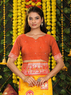 Shree Shyam Fashion Silk Yellow Saree | Grocsy