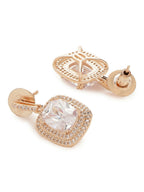 Rose Gold Earrings- Ruby Raang | Grocsy