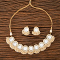 Joban Fashion Women Golden White Necklace Set | Grocsy