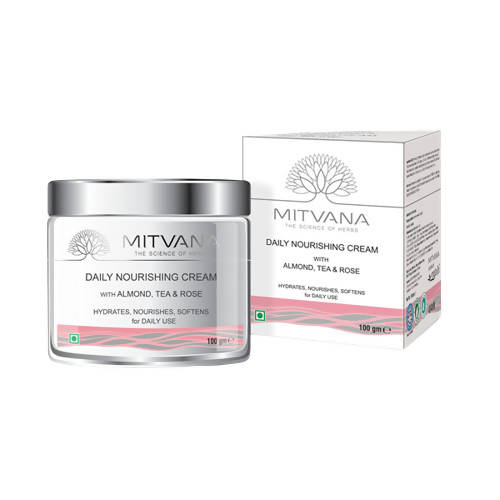 Mitvana Daily Nourishing Cream (with Almond, Tea & Rose) | Grocsy