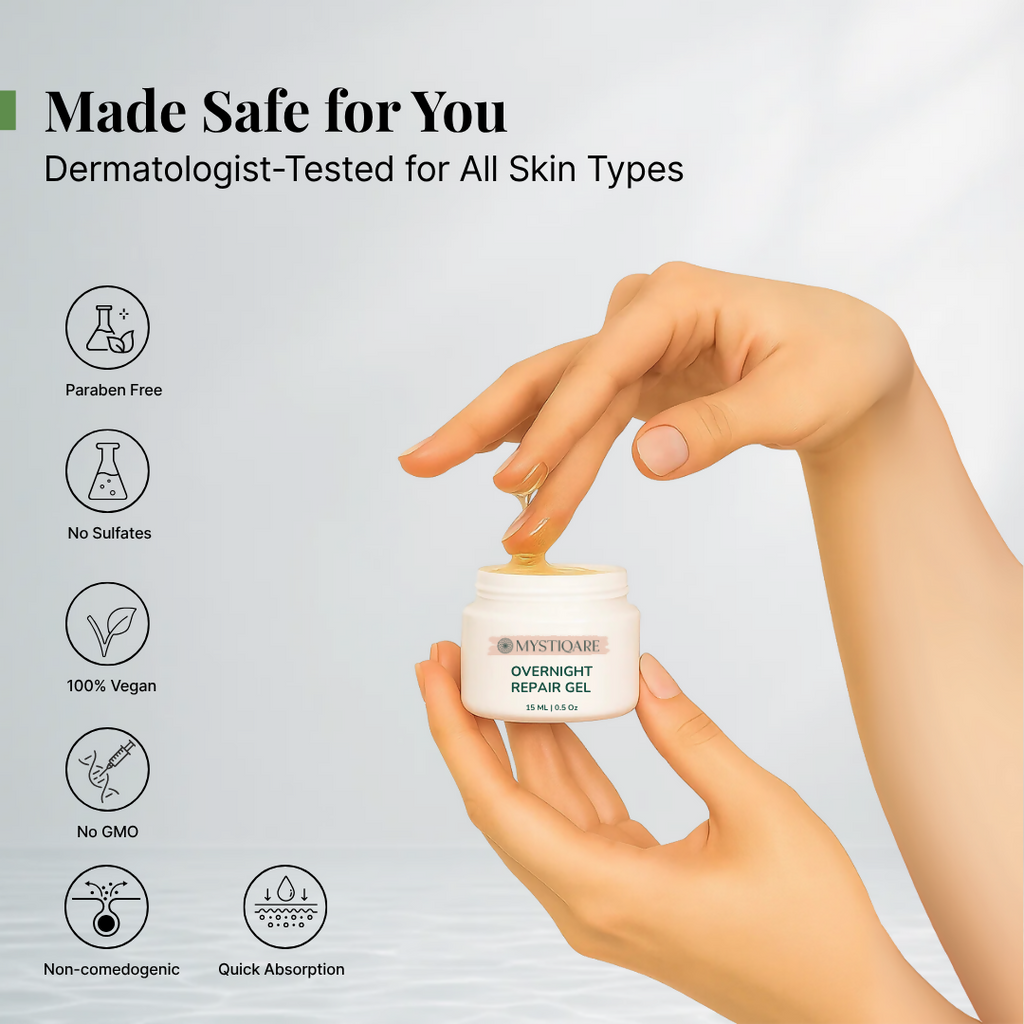 Mystiqare Overnight Repair Gel | Grocsy