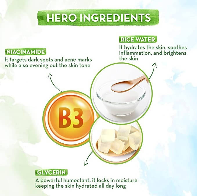 Mamaearth Rice Day Cream With Rice Water & Niacinamide | Grocsy