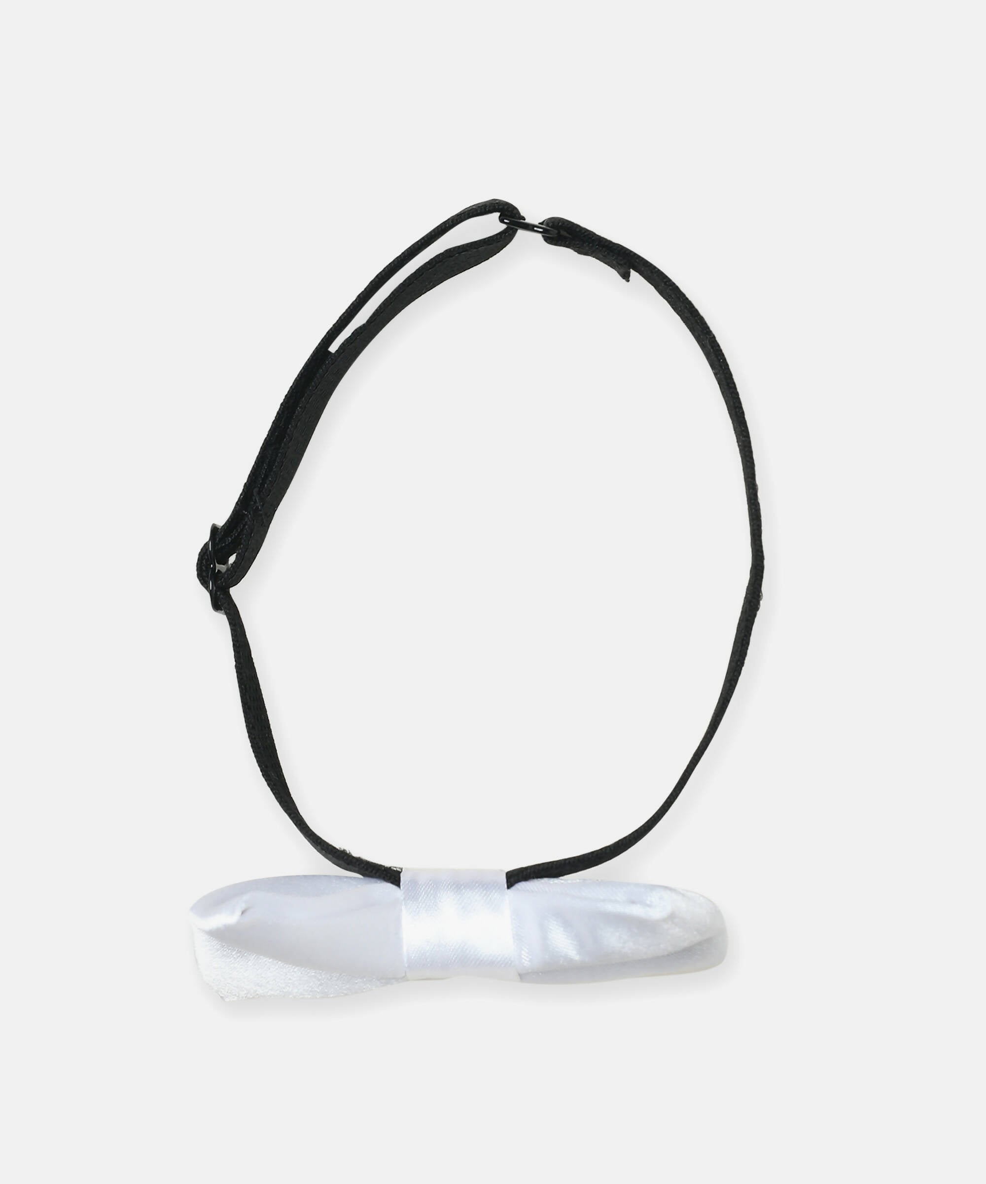 Manet Boys Solid Single Layer Bow - White | Grocsy