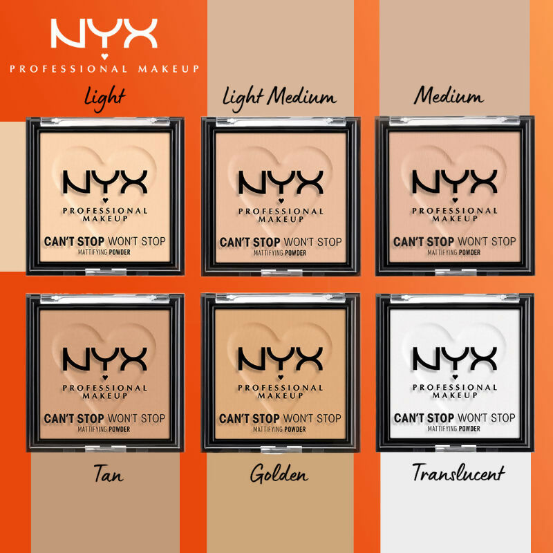 NYX Professional Makeup Can't Stop Won't Stop Mattifying Powder - Light | Grocsy